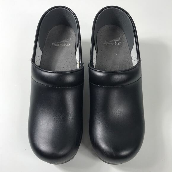 Dansko Women's 39 Professional Work Clogs Black Leather Comfort Office Work - Picture 1 of 11